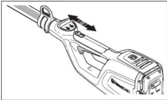 HUSQVARNA 120iTK4P - Controllo del fermo della leva di comando - 3
