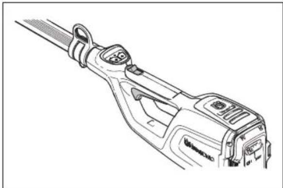 HUSQVARNA 120iTK4P - Controllo del fermo della leva di comando - 1