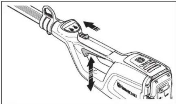 HUSQVARNA 120iTK4P - Controllo del fermo della leva di comando - 4