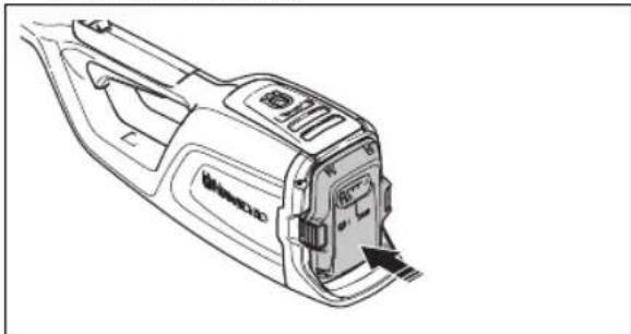 HUSQVARNA 120iTK4P - To connect the battery to the product - 2