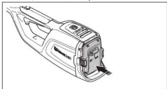 HUSQVARNA 120iTK4P - Instalace baterie do výrobku - 2
