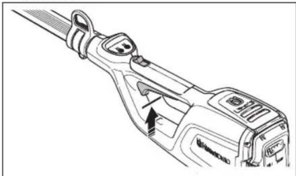 HUSQVARNA 120iTK4P - Toitelüliti lukustuse kontrollimine - 2