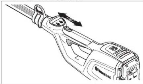 HUSQVARNA 120iTK4P - Preverjanje delovanja zaklepa ročice plina - 3