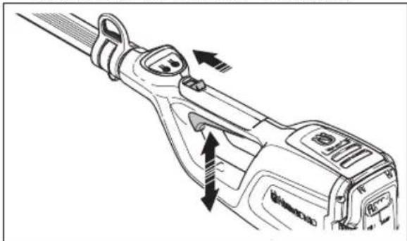 HUSQVARNA 120iTK4P - 파워 트리거 로크아웃 점검 방법 - 4