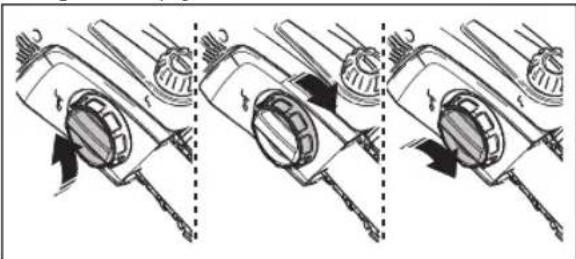 HUSQVARNA 120iTK4P - Regulacja napięcia łańcucha piły - 2