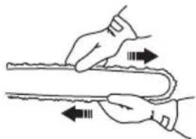 HUSQVARNA 592 XP G - To adjust the tension of the saw chain - 4