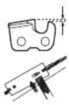 HUSQVARNA 592 XP G - Filing equipment and filing angles - 4