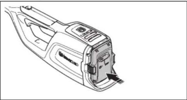 HUSQVARNA 120iTK4H - Sådan tilsluttes batteriet til produktet - 2
