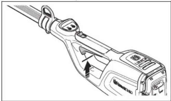 HUSQVARNA 120iTK4H - To do a check of the power trigger lockout - 2