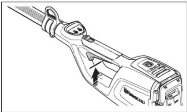 HUSQVARNA 120iTK4H - Toitelüliti lukustuse kontrollimine - 2