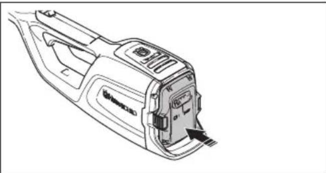 HUSQVARNA 120iTK4H - Για να συνδέστε την μπαταρία στο προϊόν - 2