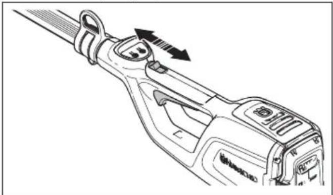 HUSQVARNA 120iTK4H - Kontrollera gasreglagespärren - 3