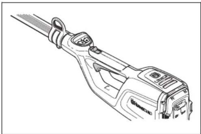 HUSQVARNA 120iTK4H - Controllo del fermo della leva di comando - 1