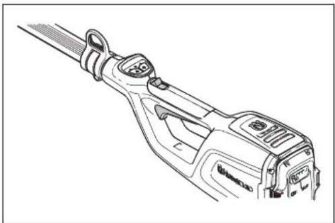HUSQVARNA 120iTK4H - So prüfen Sie die Gashebelsperre - 1