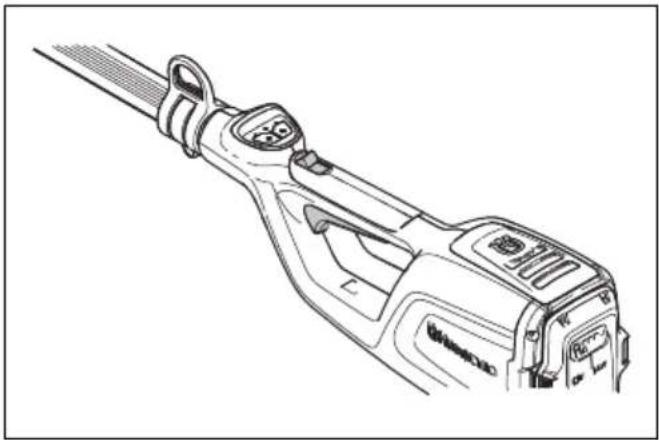 HUSQVARNA 120iTK4H - Kontrollera gasreglagespärren - 1