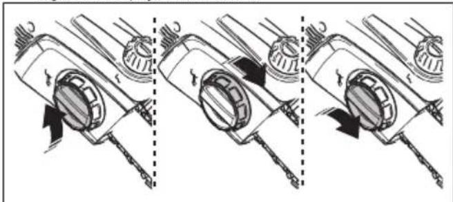 HUSQVARNA 120iTK4H - Regulacja napięcia łańcucha piły - 2