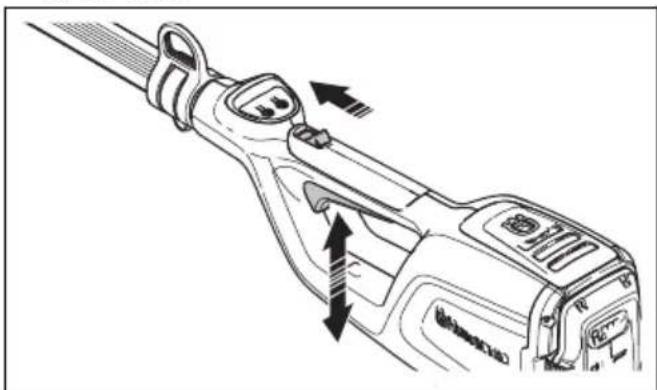 HUSQVARNA 120iTK4H - 检查开关扳机锁 - 4