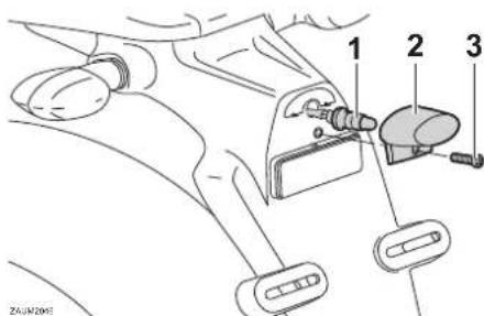 YAMAHA XSR125 (2021) - Remplacement de I'ampoule de I'éclairage de la plaque d'immatriculation - 1