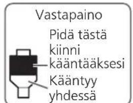 PANASONIC SL100C - Käännä vastapainoa säätääksesi sopivan neulanpaineen äänirasialle. - 1