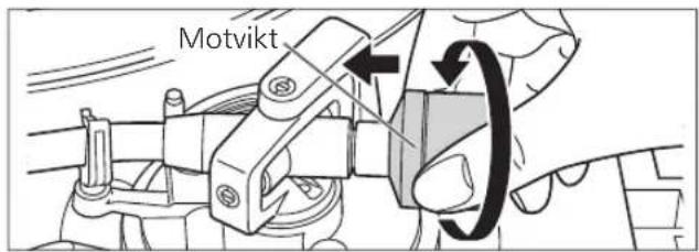 PANASONIC SL100C - Fästa motvikten - 1