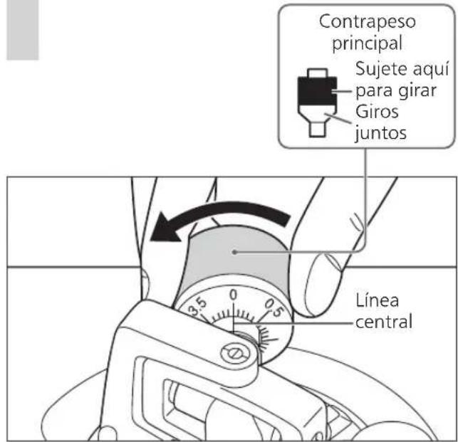 PANASONIC SL100C - Gire el contrapeso para ajustar la presión apropiada de la aguja para el cartucho. - 1