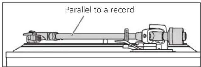 PANASONIC SL100C - - When you don't know the cartridge height (H) or when you don't use the accessory head shell - 1