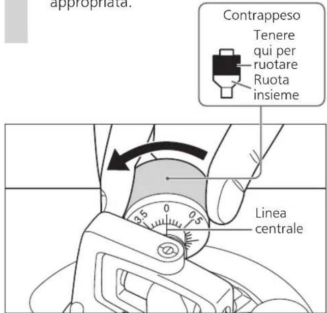 PANASONIC SL100C - Girare il contrappeso per regolare la pressione della puntina appropriata per la cartuccia. - 1