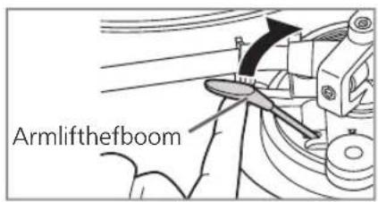 PANASONIC SL100C - Breng de armlifthefboom omhoog en beweeg de toonarm boven de plaat. - 1