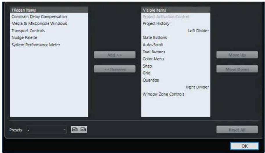 STEINBERG Cubase Elements 10.5 - Boîte de dialogue de configuration - 1