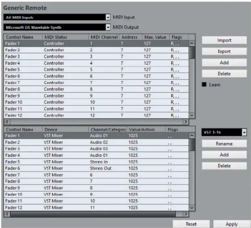 STEINBERG Cubase Elements 10.5 - Page Périphérique générique - 1