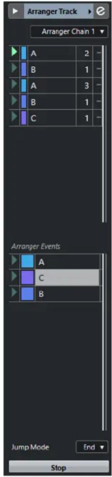 STEINBERG Cubase Elements 10.5 - Inspecteur de la piste Arrangeur - 1