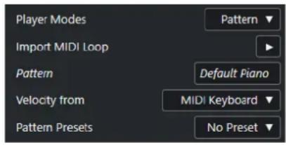 STEINBERG Cubase Elements 10.5 - Modes de joueurs—Pattern - 1