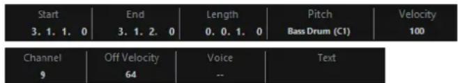 STEINBERG Cubase Elements 10.5 - Ligne d'infos - 1