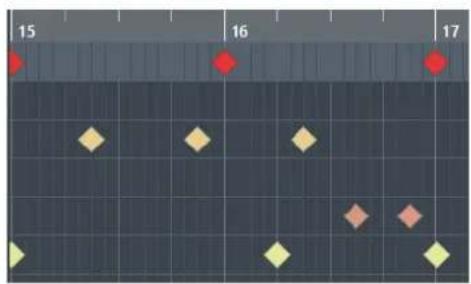 STEINBERG Cubase Elements 10.5 - Affichage des notes - 1