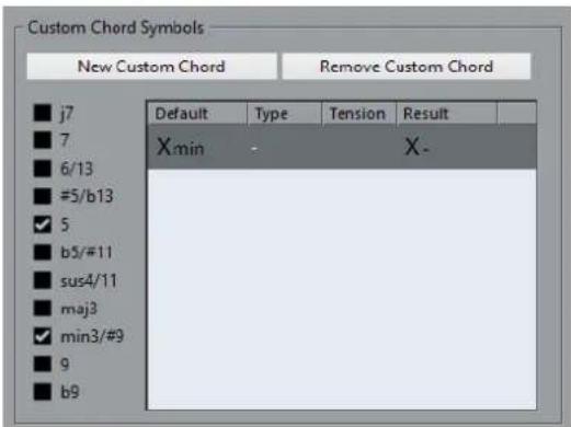 STEINBERG Cubase Elements 10.5 - Symboles d'accords personalisés - 1