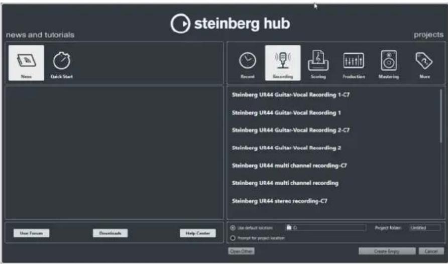 STEINBERG Cubase Elements 10.5 - Hub - 1