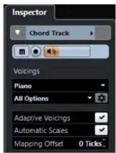 STEINBERG Cubase Elements 10.5 - Paramètres de l'Inspecteur pour les Voicings - 1