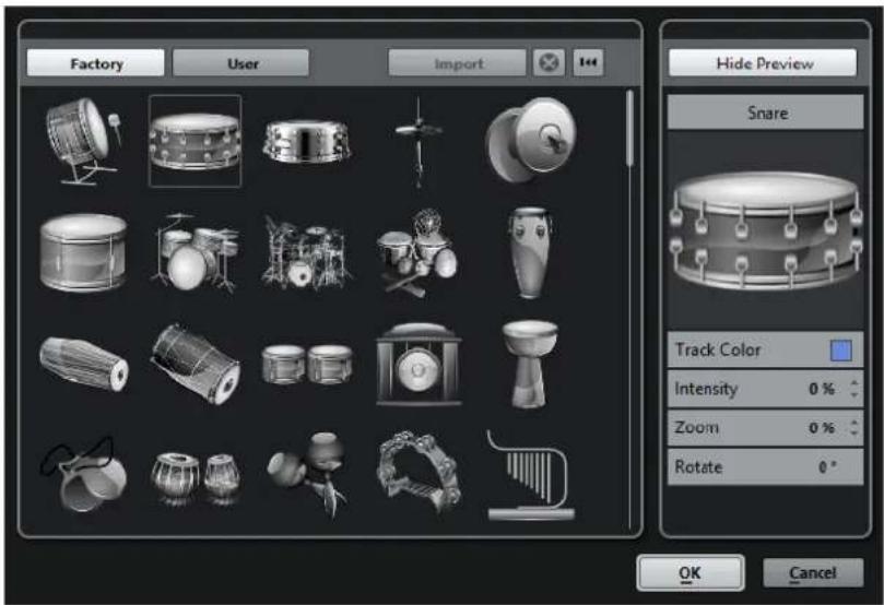 STEINBERG Cubase Elements 10.5 - Explorateur des images de piste - 1
