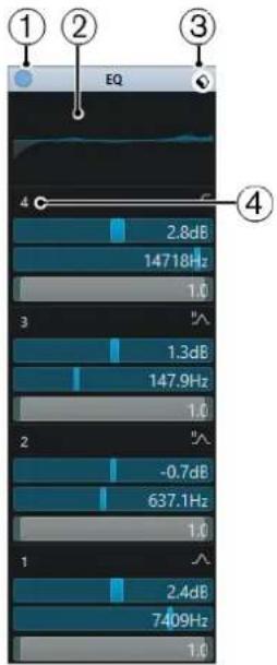 STEINBERG Cubase Elements 10.5 - Paramètres d'égalisation - 1