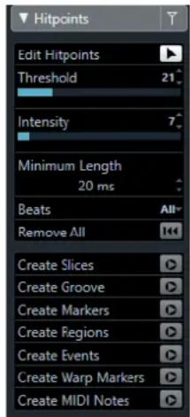 STEINBERG Cubase Elements 10.5 - Filtres de repères de la section Repères - 1