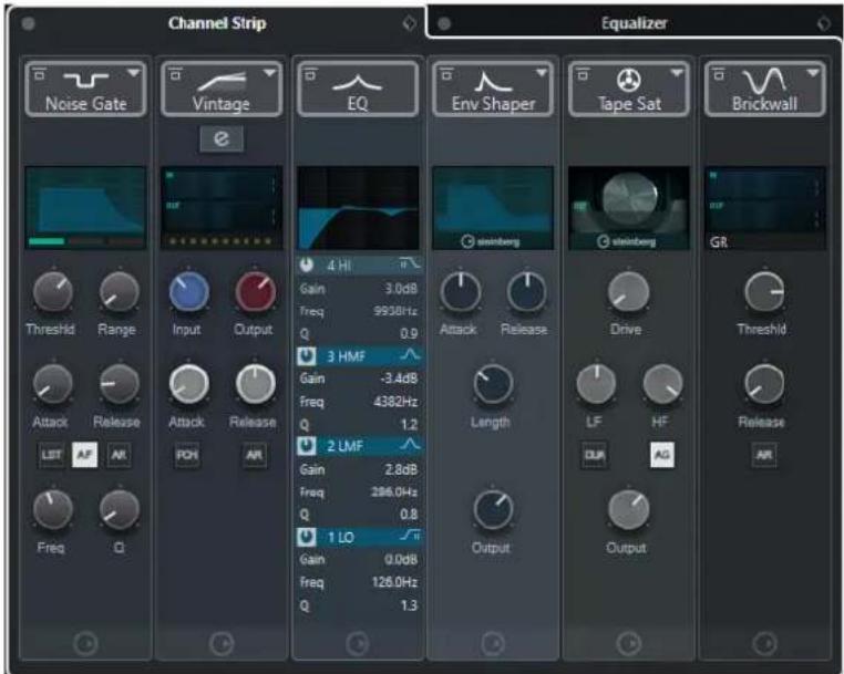 STEINBERG Cubase Elements 10.5 - Configurations de voie - Channel Strip - 1