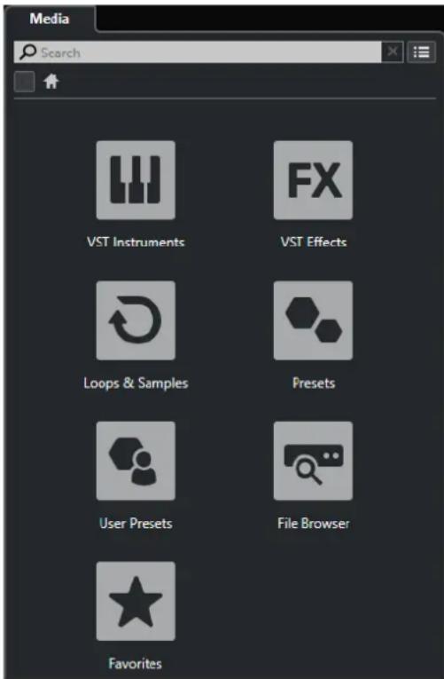STEINBERG Cubase Elements 10.5 - Page d'accueil - 1
