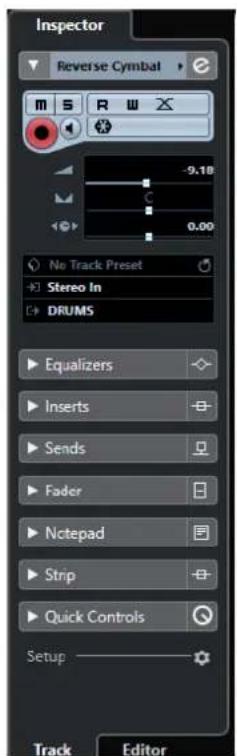 STEINBERG Cubase Elements 10.5 - Zone gauche - 1
