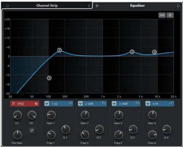 STEINBERG Cubase Elements 10.5 - Configurations de voie - Égaliseur - 1