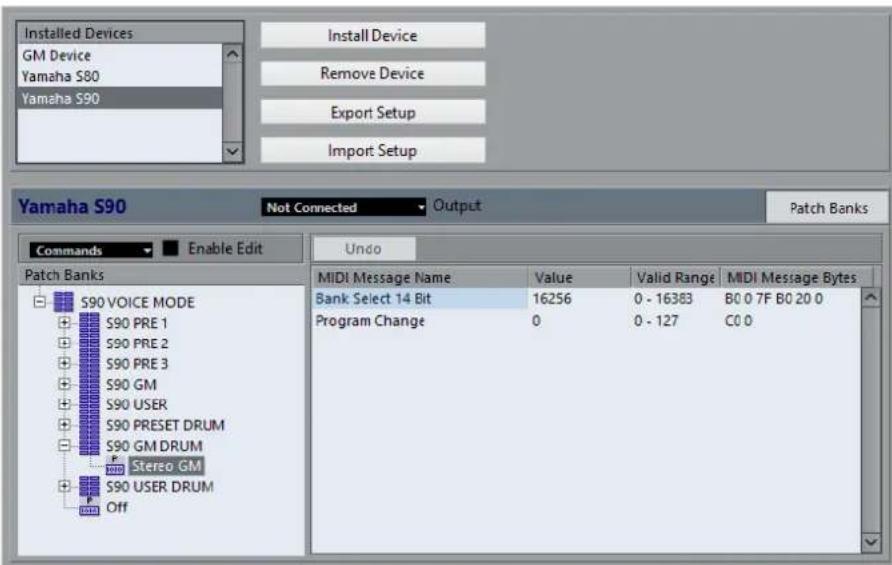 STEINBERG Cubase Elements 10.5 - Gestionnaire de périphériques MIDI - 1