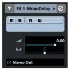 STEINBERG Cubase Elements 10.5 - Inspecteur des pistes de voie FX - 1