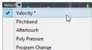 STEINBERG Cubase Elements 10.5 - Types d'événements - 1