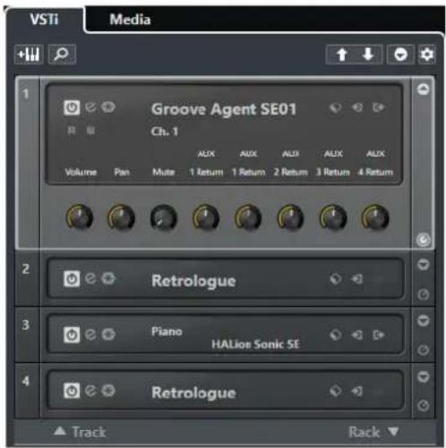 STEINBERG Cubase Elements 10.5 - Instruments VST dans la zone droite - 1