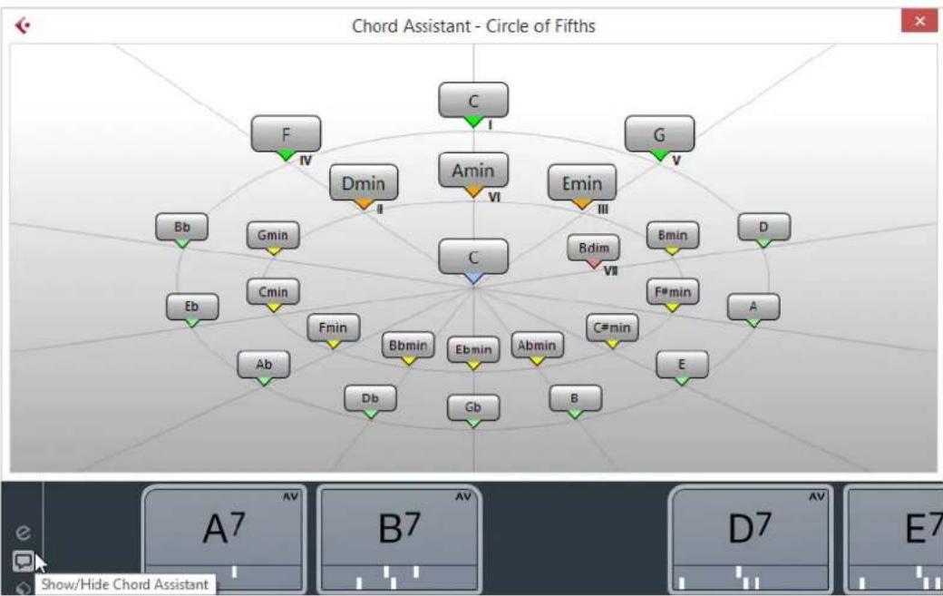 STEINBERG Cubase Elements 10.5 - Chord Assistant - 1