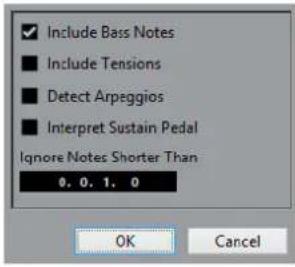 STEINBERG Cubase Elements 10.5 - Boîte de dialogue Créer des symboles d'accords - 1